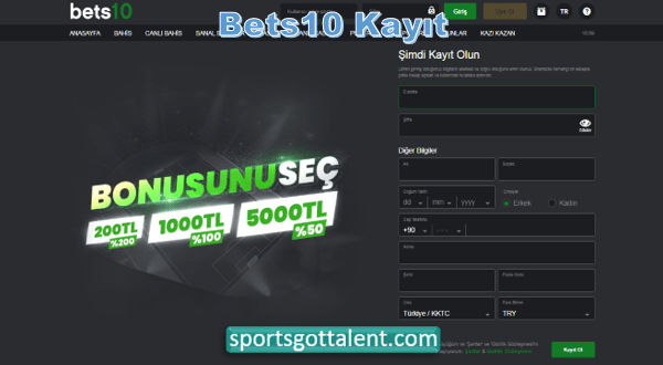 Bets10 kayıt